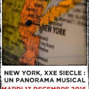 New York, XXe siècle : un panorama musical - 13 décembre 2016 à Redon