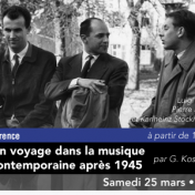 Conférence sur la musique contemporaine après 1945 à Sorgues le 25 mars 2017